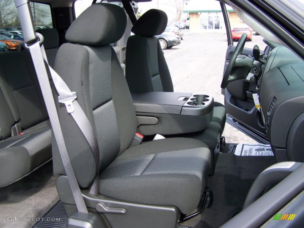 2010 Sierra 1500 SLE Extended Cab 4x4 - Onyx Black / Ebony photo #14