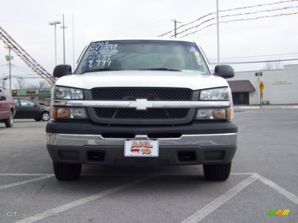 2003 Silverado 1500 Extended Cab - Summit White / Medium Gray photo #3