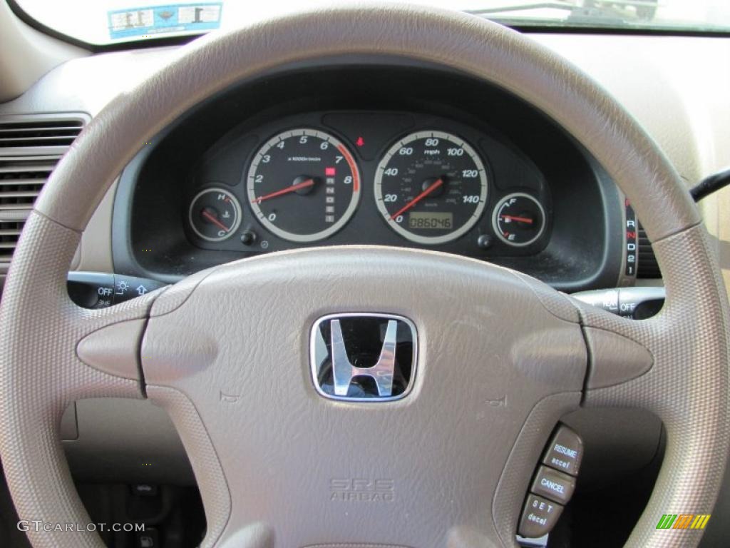 2004 CR-V EX 4WD - Chianti Red Pearl / Saddle photo #16