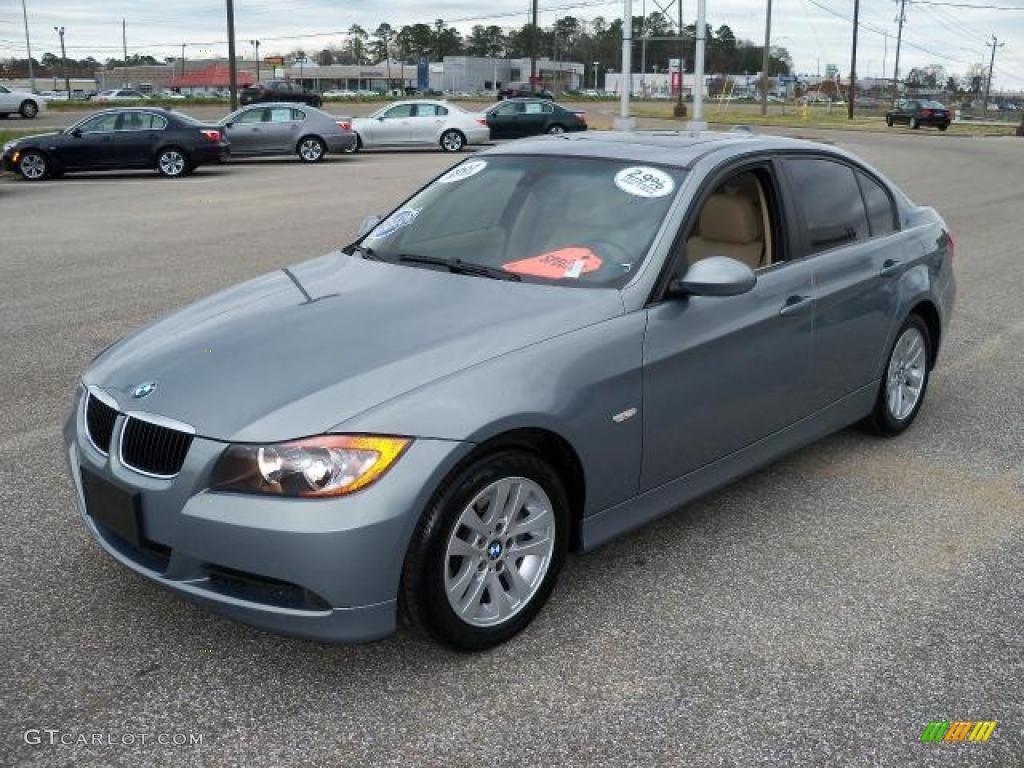 2007 3 Series 328i Sedan - Space Gray Metallic / Beige photo #8