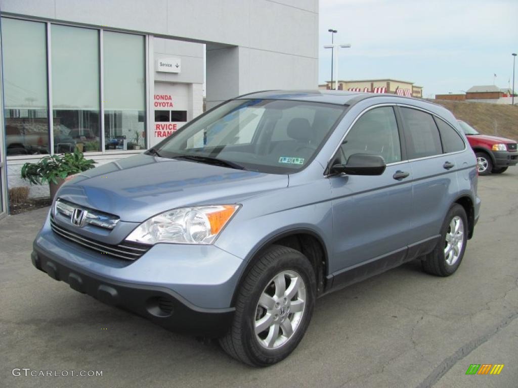 2007 CR-V EX 4WD - Glacier Blue Metallic / Gray photo #2