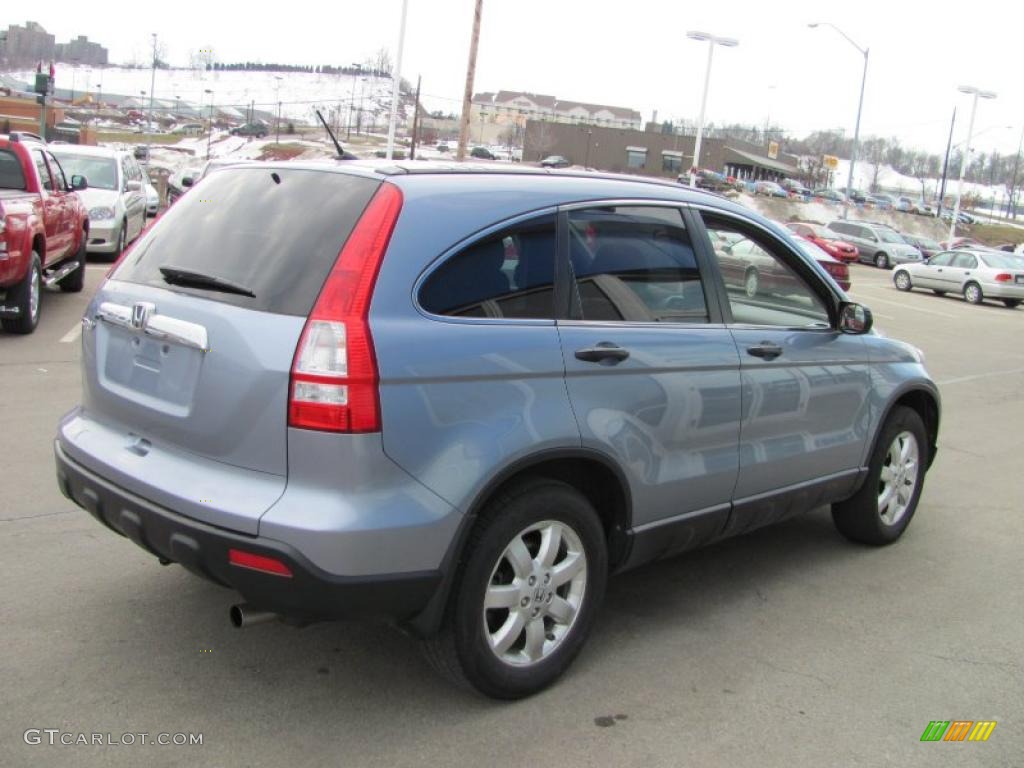 2007 CR-V EX 4WD - Glacier Blue Metallic / Gray photo #8