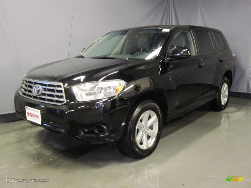 2009 Highlander V6 4WD - Black / Ash photo #1