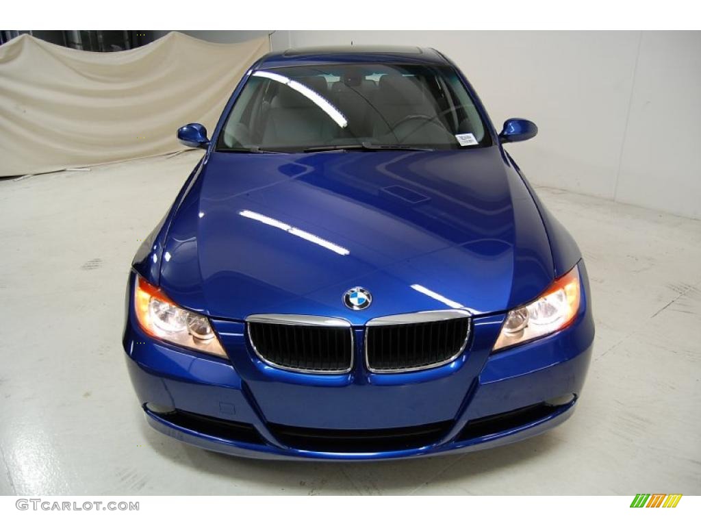 2007 3 Series 328i Sedan - Montego Blue Metallic / Grey photo #5
