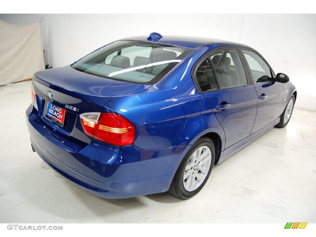 2007 3 Series 328i Sedan - Montego Blue Metallic / Grey photo #6
