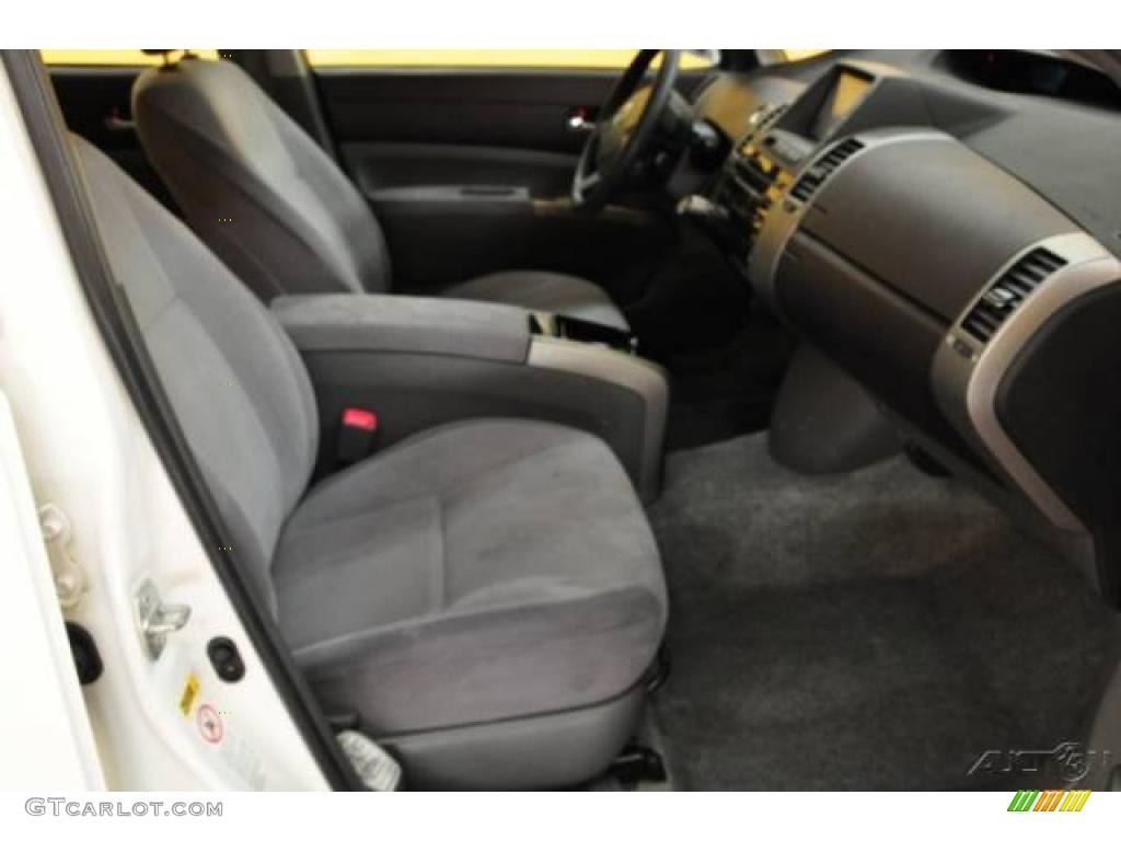 2005 Prius Hybrid - Super White / Gray/Burgundy photo #16