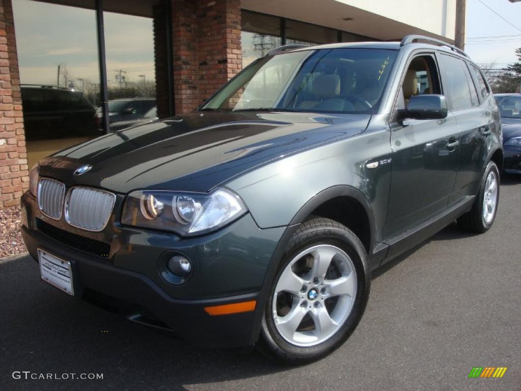 2007 X3 3.0si - Highland Green Metallic / Sand Beige photo #1