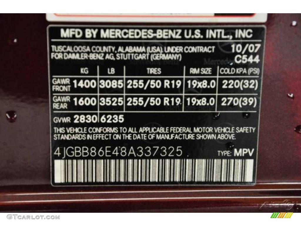 2008 ML 350 4Matic - Barolo Red Metallic / Macadamia photo #12
