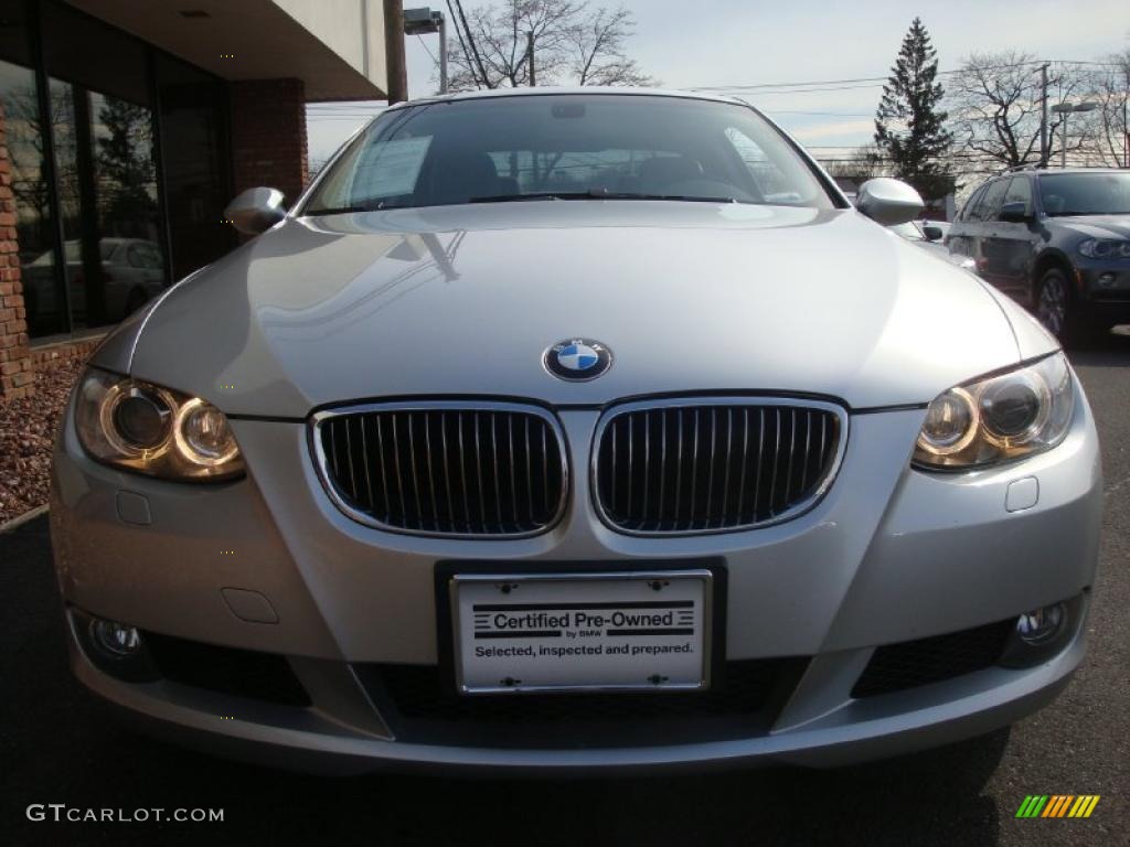 2007 3 Series 328xi Coupe - Titanium Silver Metallic / Grey photo #2