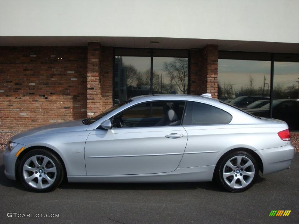 2007 3 Series 328xi Coupe - Titanium Silver Metallic / Grey photo #3