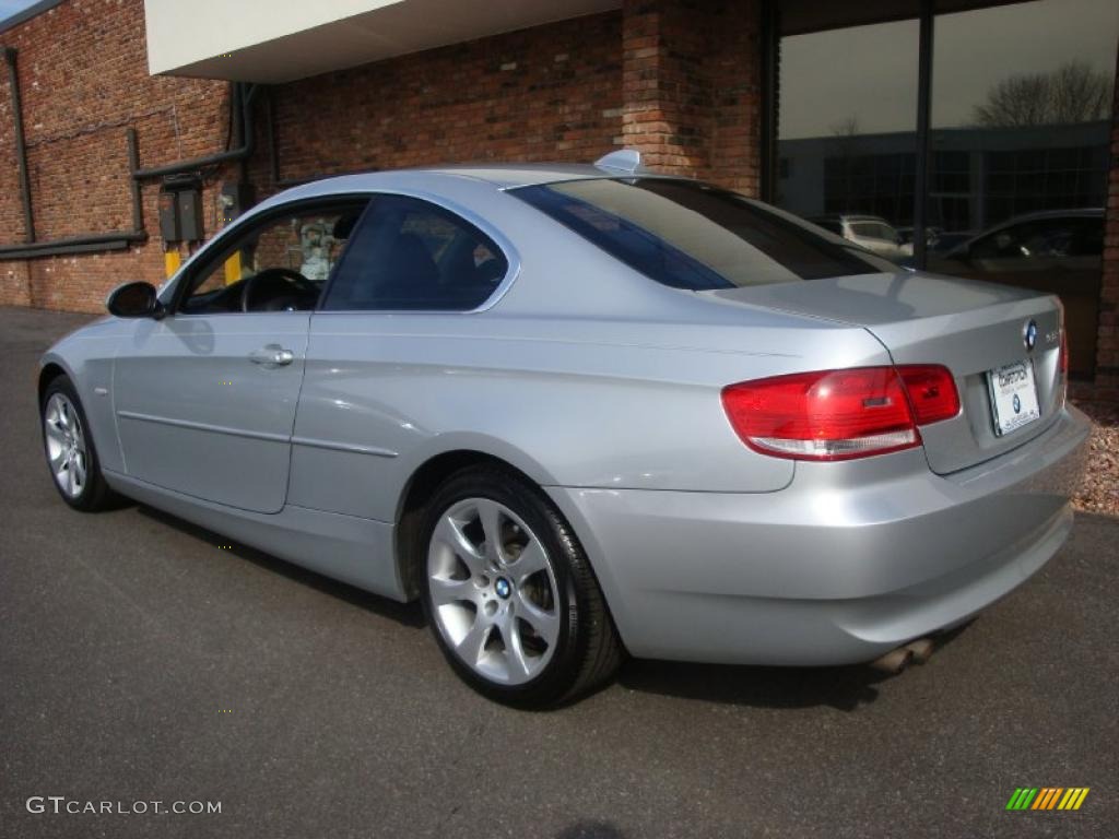 2007 3 Series 328xi Coupe - Titanium Silver Metallic / Grey photo #4