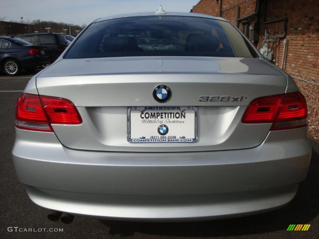 2007 3 Series 328xi Coupe - Titanium Silver Metallic / Grey photo #5