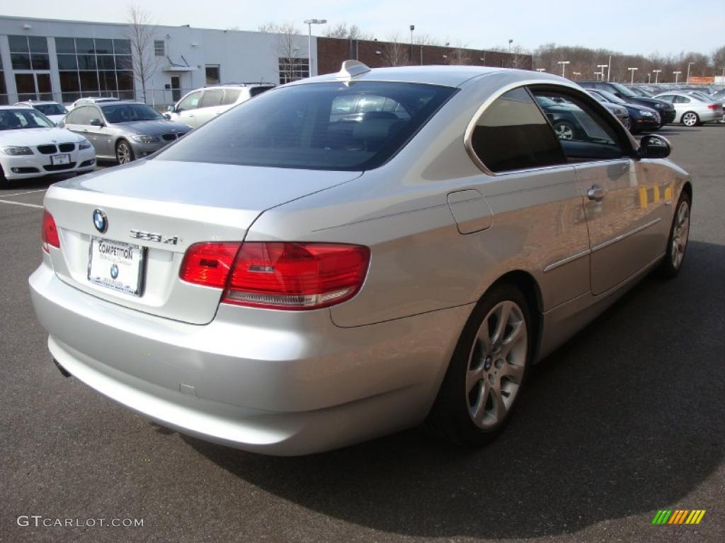 2007 3 Series 328xi Coupe - Titanium Silver Metallic / Grey photo #6