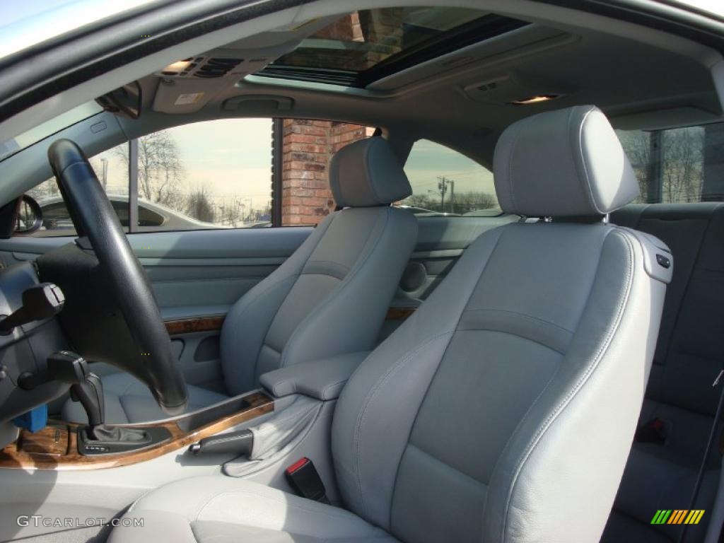 2007 3 Series 328xi Coupe - Titanium Silver Metallic / Grey photo #8