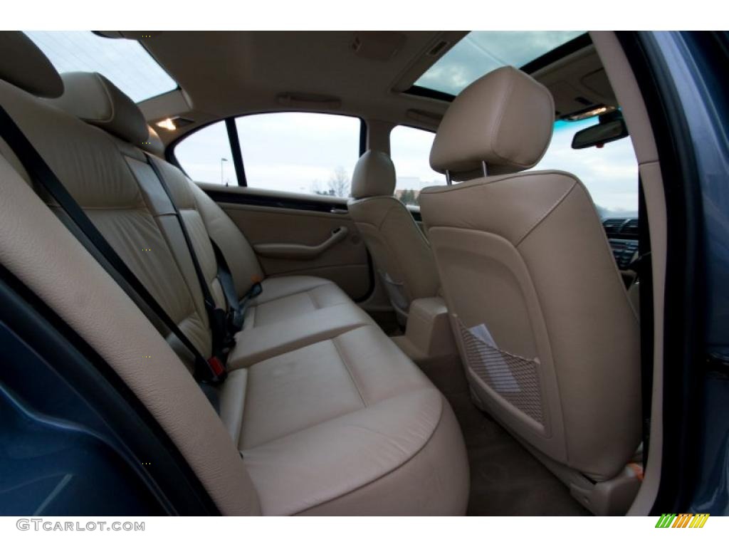 2003 3 Series 330xi Sedan - Steel Blue Metallic / Beige photo #10