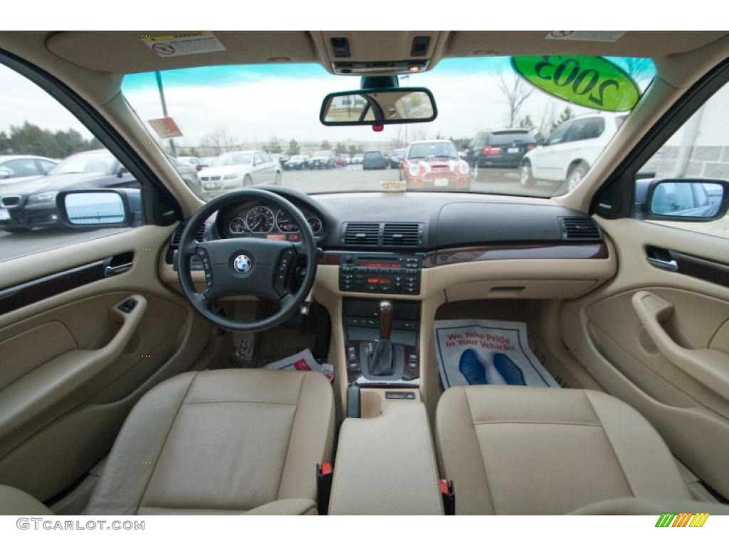 2003 3 Series 330xi Sedan - Steel Blue Metallic / Beige photo #11