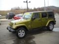 2007 Rescue Green Metallic Jeep Wrangler Unlimited Sahara 4x4  photo #16