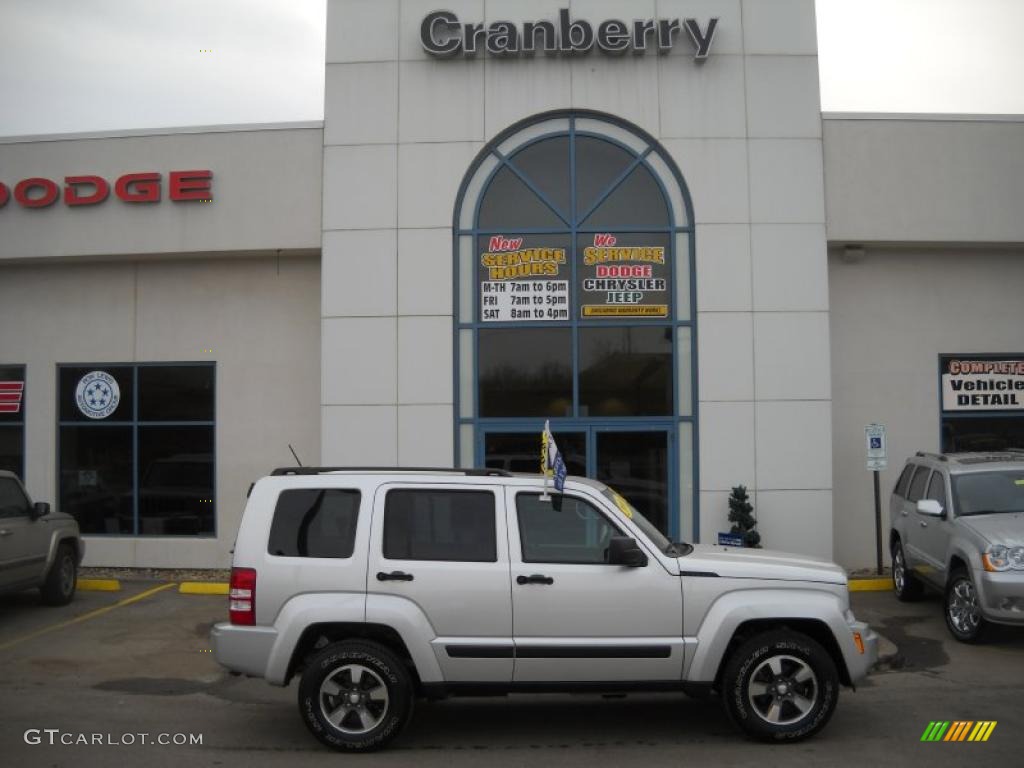 2008 Liberty Sport 4x4 - Bright Silver Metallic / Pastel Slate Gray photo #1