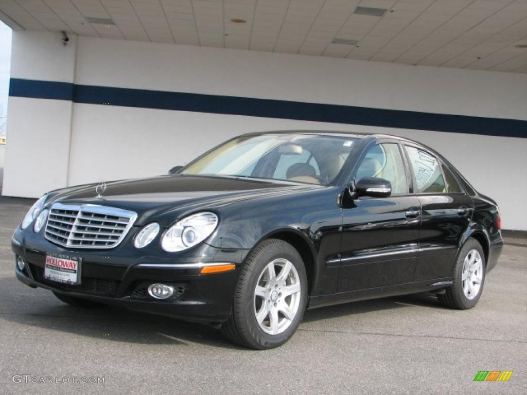 2008 E 320 BlueTEC Sedan - Black / Cashmere photo #1