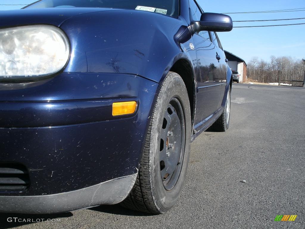 2001 Golf GLS 4 Door - Indigo Blue Pearl / Black photo #3