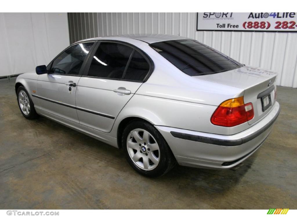 2000 3 Series 323i Sedan - Titanium Silver Metallic / Grey photo #7