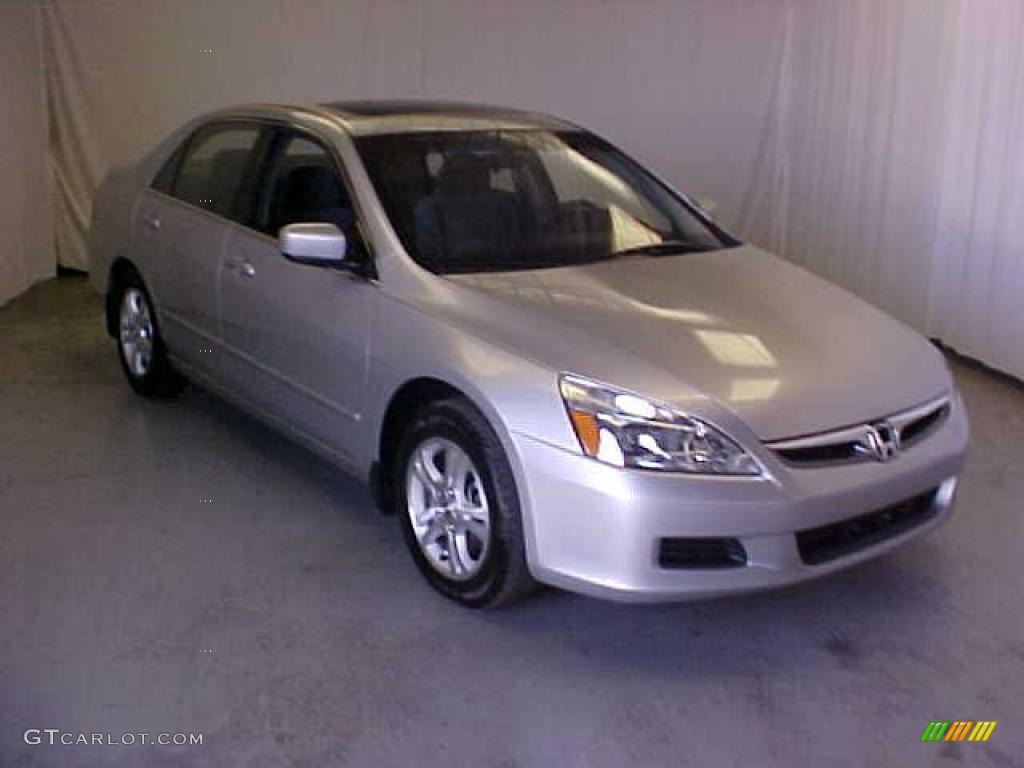 2007 Accord EX Sedan - Alabaster Silver Metallic / Gray photo #1