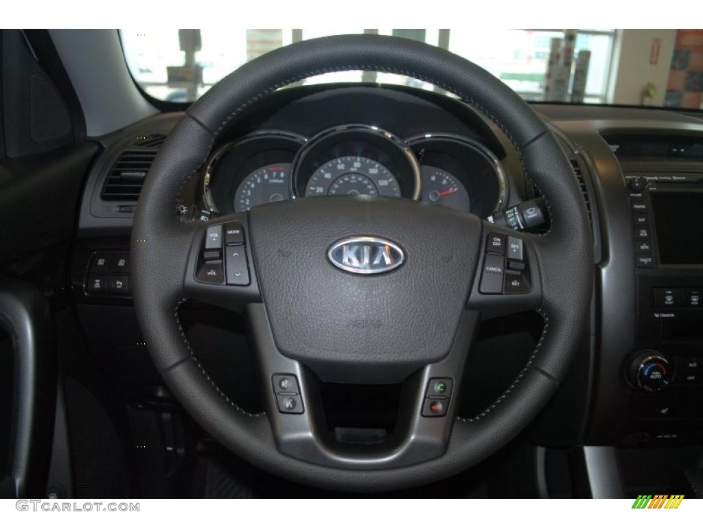 2011 Sorento EX AWD - Bright Silver / Black photo #32