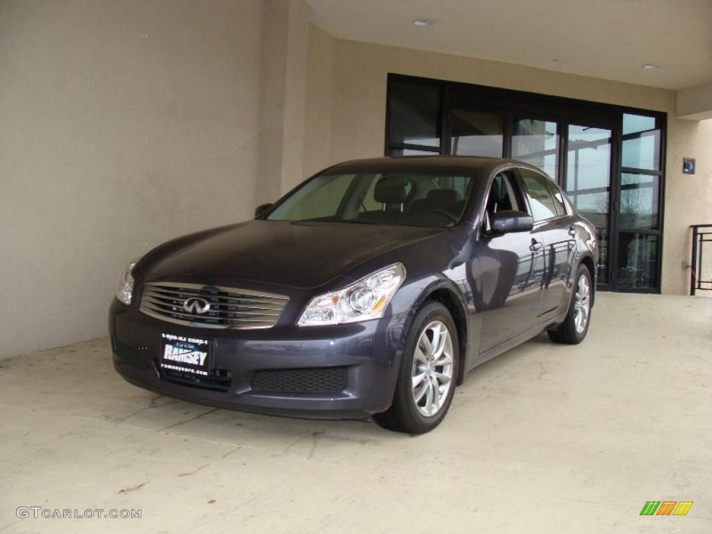 2008 G 35 x Sedan - Blue Slate Metallic / Graphite photo #1