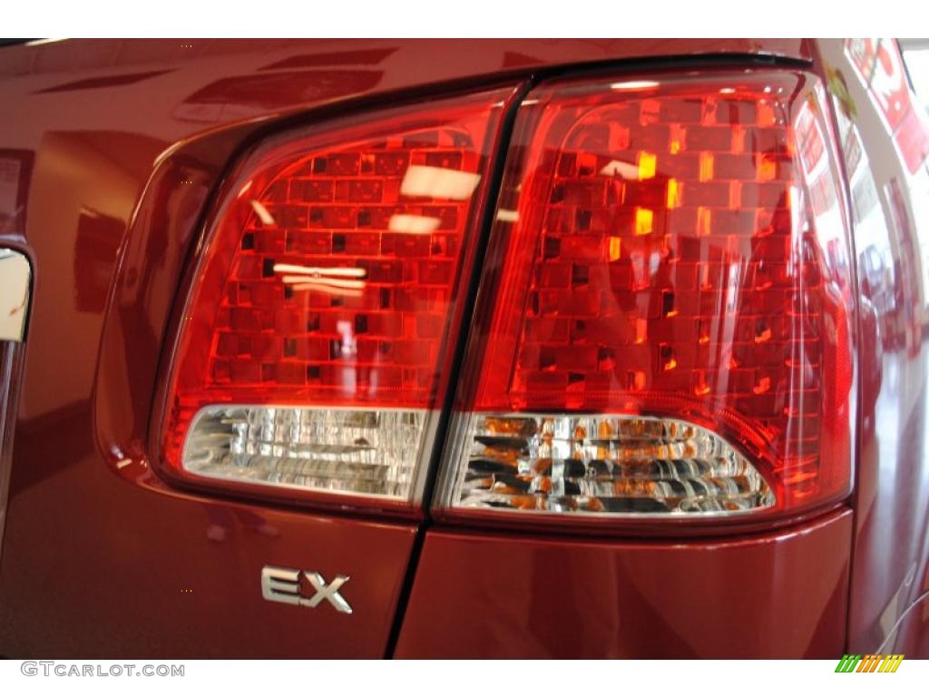 2011 Sorento EX AWD - Spicy Red / Beige photo #53
