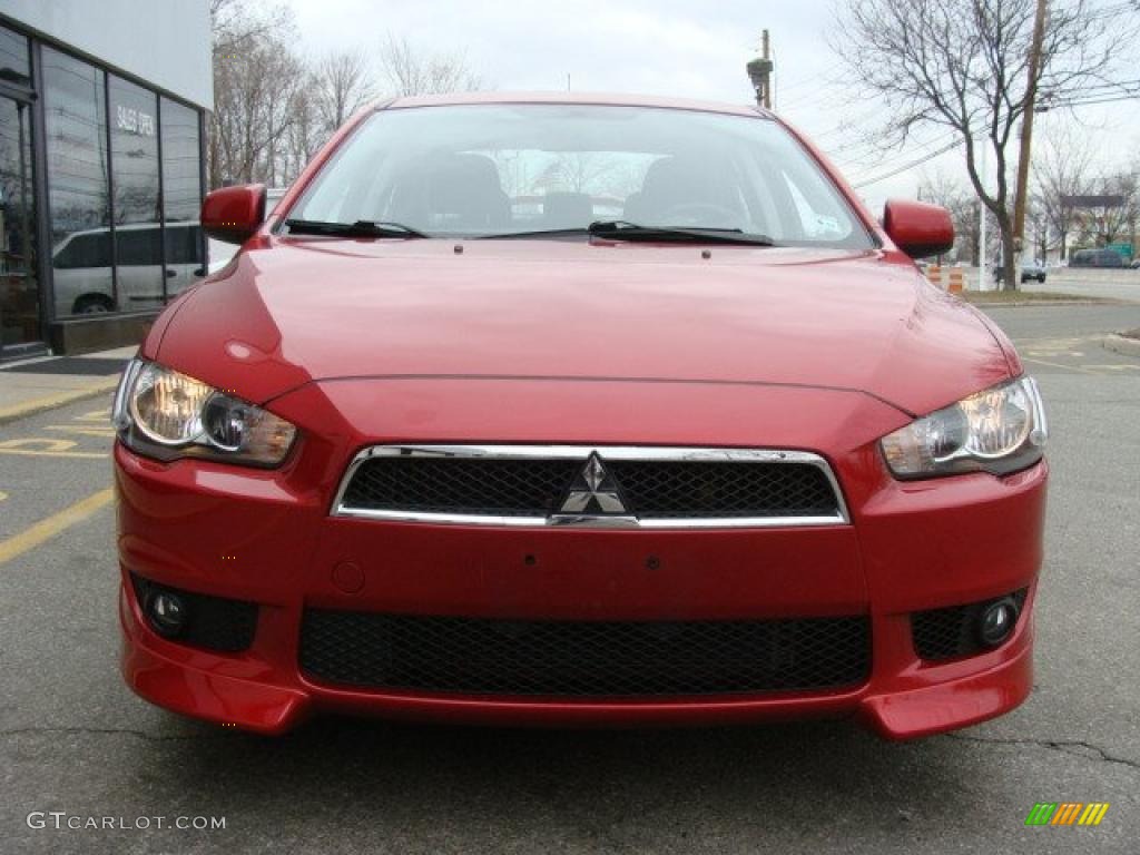 2009 Lancer GTS - Rally Red Pearl / Black photo #2