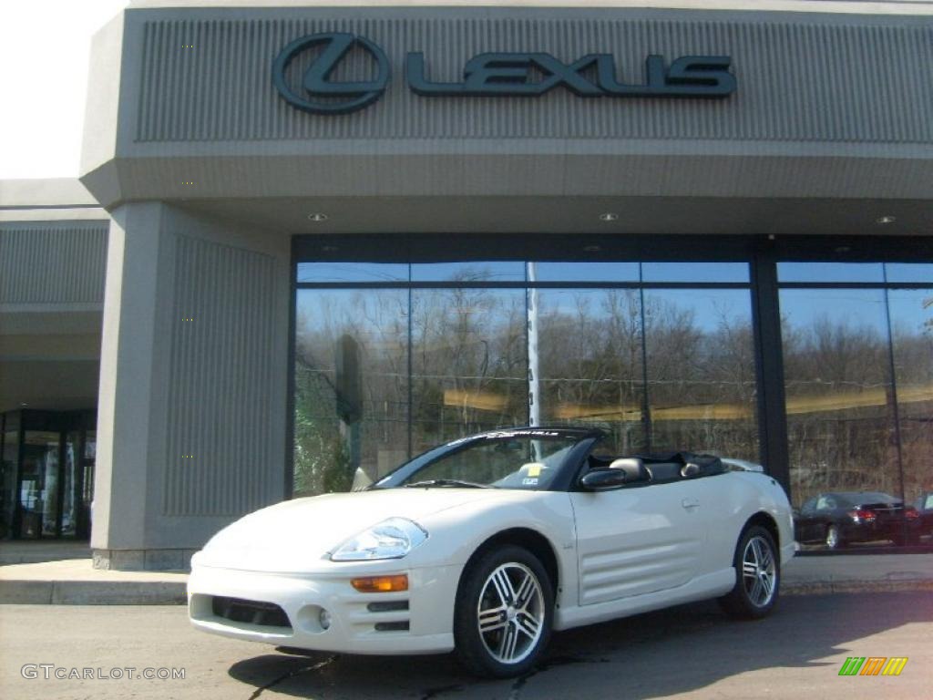 2003 Eclipse Spyder GTS - Dover White Pearl / Midnight photo #1