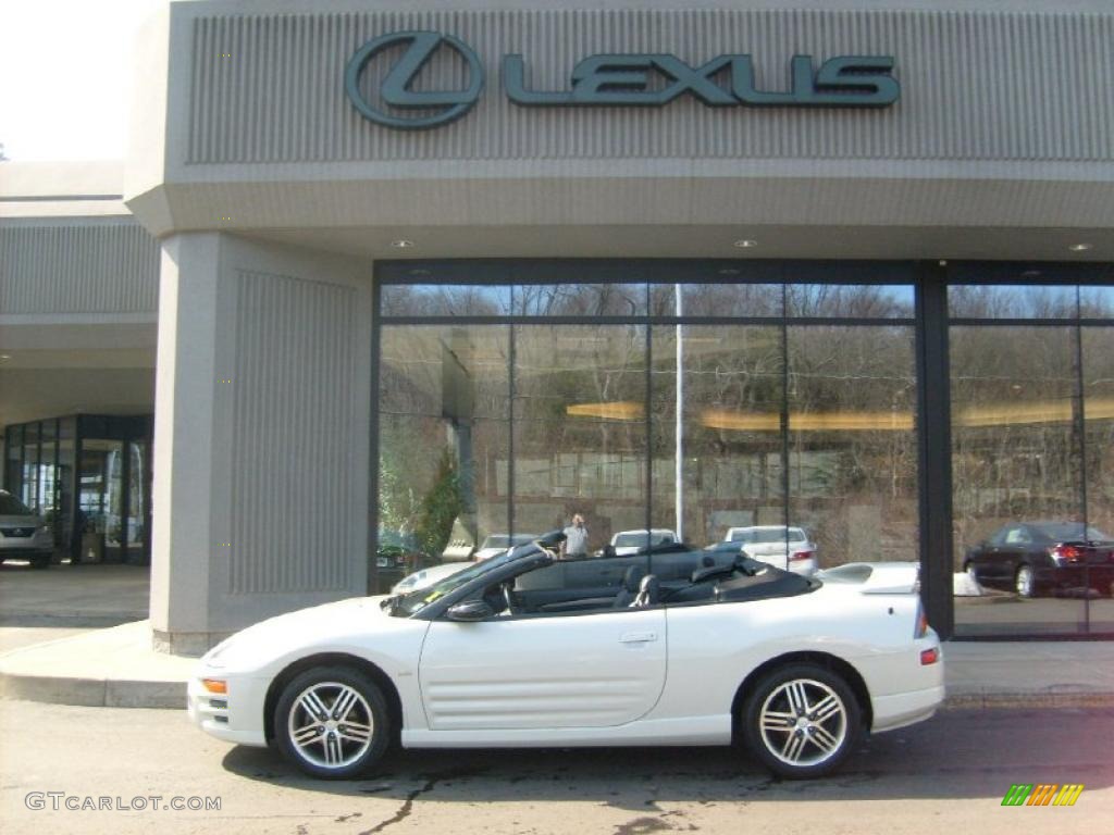2003 Eclipse Spyder GTS - Dover White Pearl / Midnight photo #2