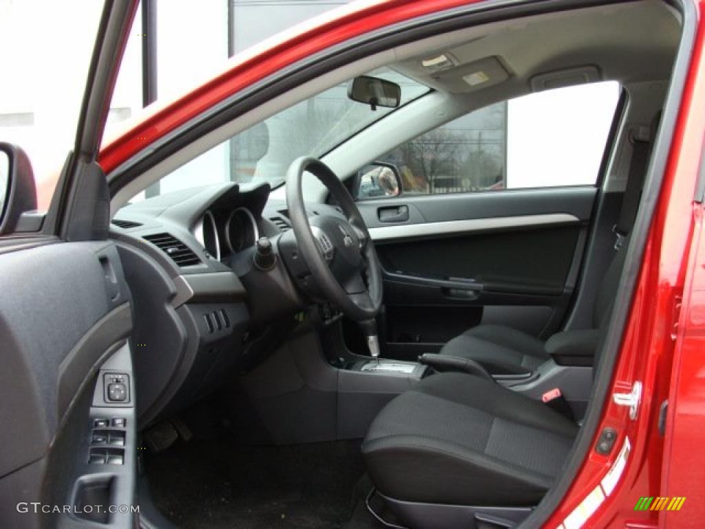 2009 Lancer GTS - Rally Red Pearl / Black photo #9