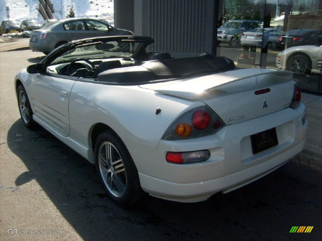 2003 Eclipse Spyder GTS - Dover White Pearl / Midnight photo #5