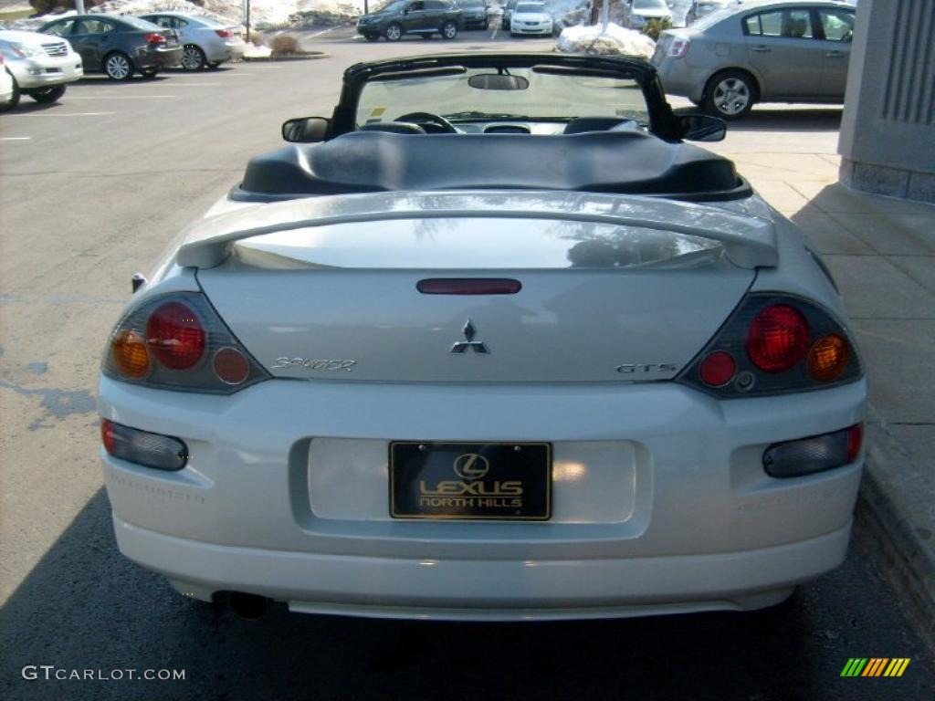 2003 Eclipse Spyder GTS - Dover White Pearl / Midnight photo #6