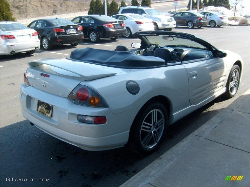 2003 Eclipse Spyder GTS - Dover White Pearl / Midnight photo #7
