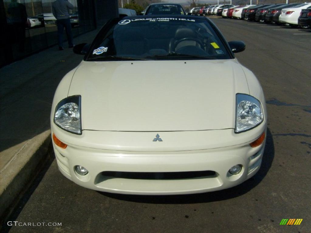 2003 Eclipse Spyder GTS - Dover White Pearl / Midnight photo #9