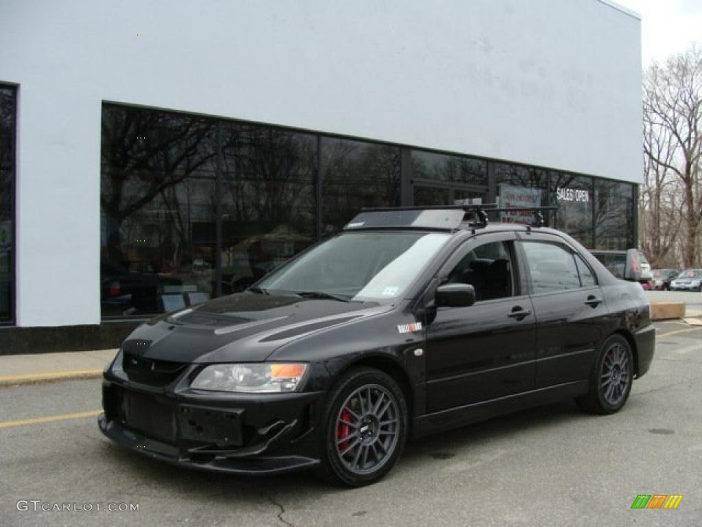 2006 Lancer Evolution IX - Tarmac Black / Black Leather photo #1