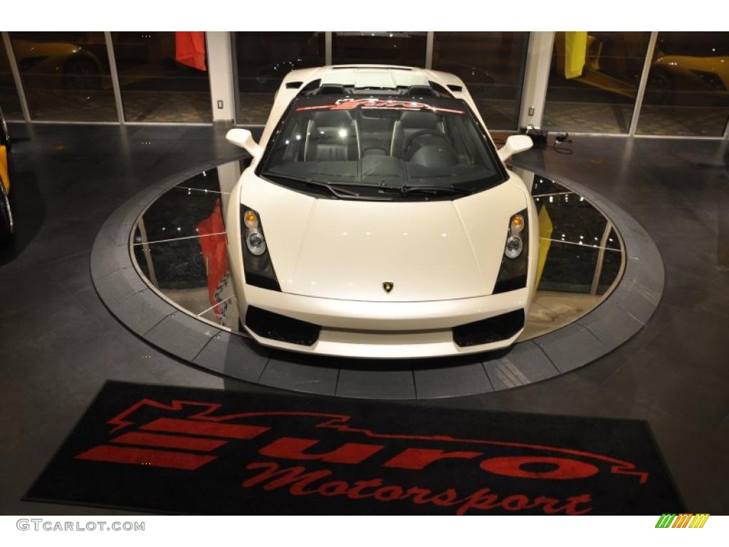 2007 Gallardo Spyder - Balloon White / Nero Perseus photo #2