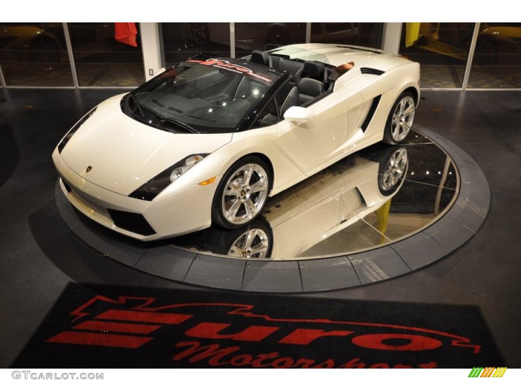 2007 Gallardo Spyder - Balloon White / Nero Perseus photo #3