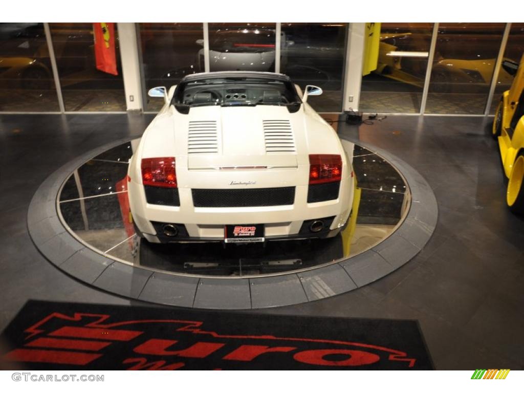 2007 Gallardo Spyder - Balloon White / Nero Perseus photo #5