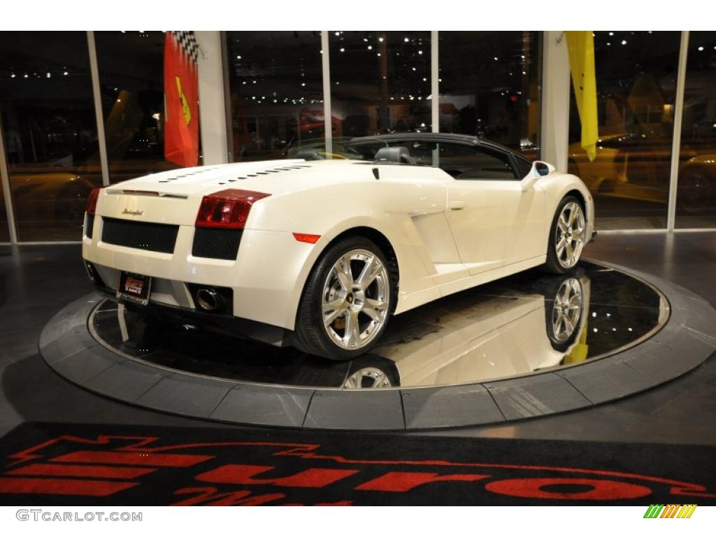 2007 Gallardo Spyder - Balloon White / Nero Perseus photo #6