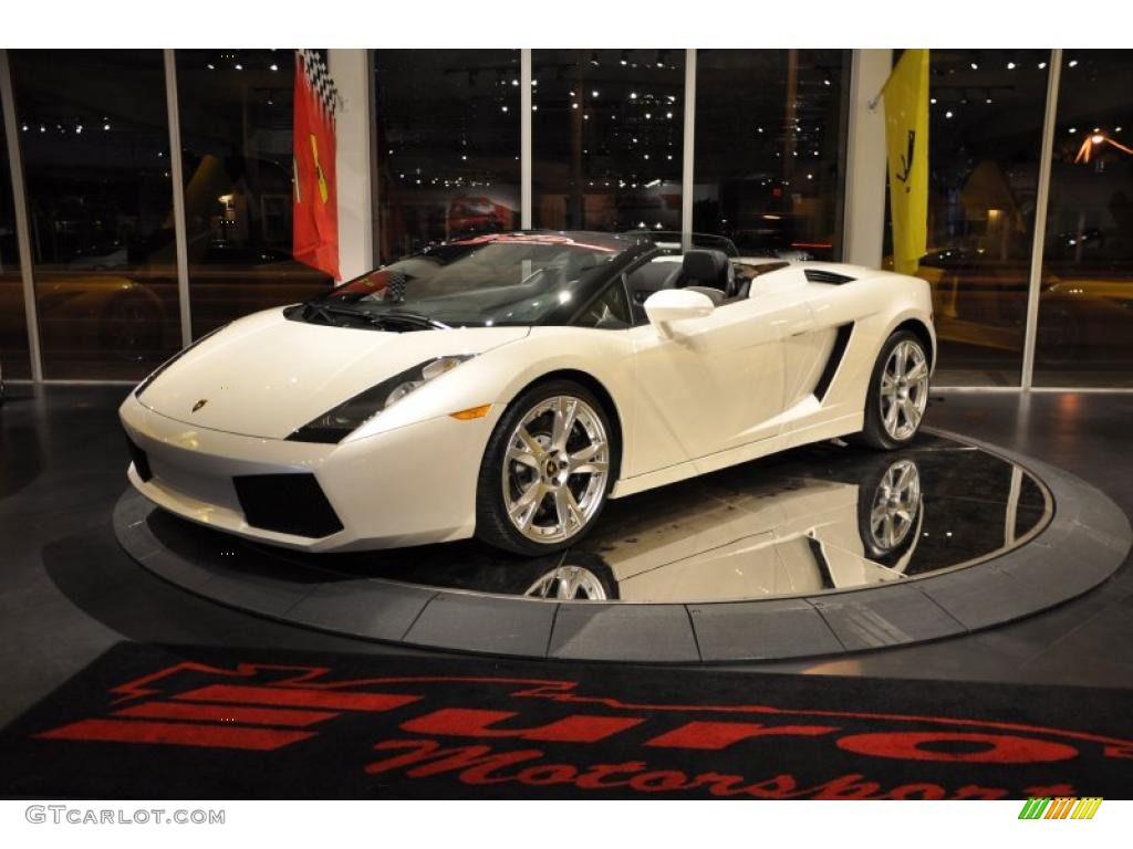 2007 Gallardo Spyder - Balloon White / Nero Perseus photo #8