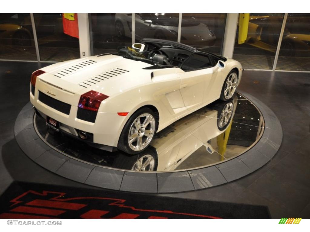 2007 Gallardo Spyder - Balloon White / Nero Perseus photo #9
