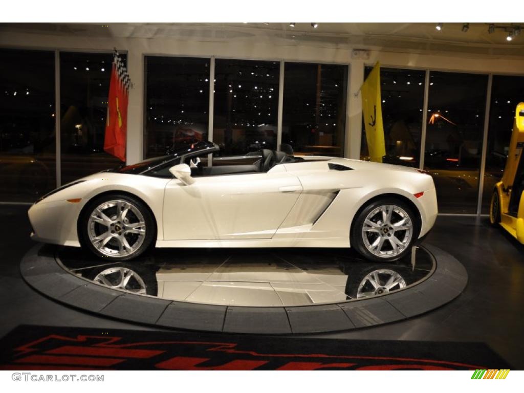 2007 Gallardo Spyder - Balloon White / Nero Perseus photo #10