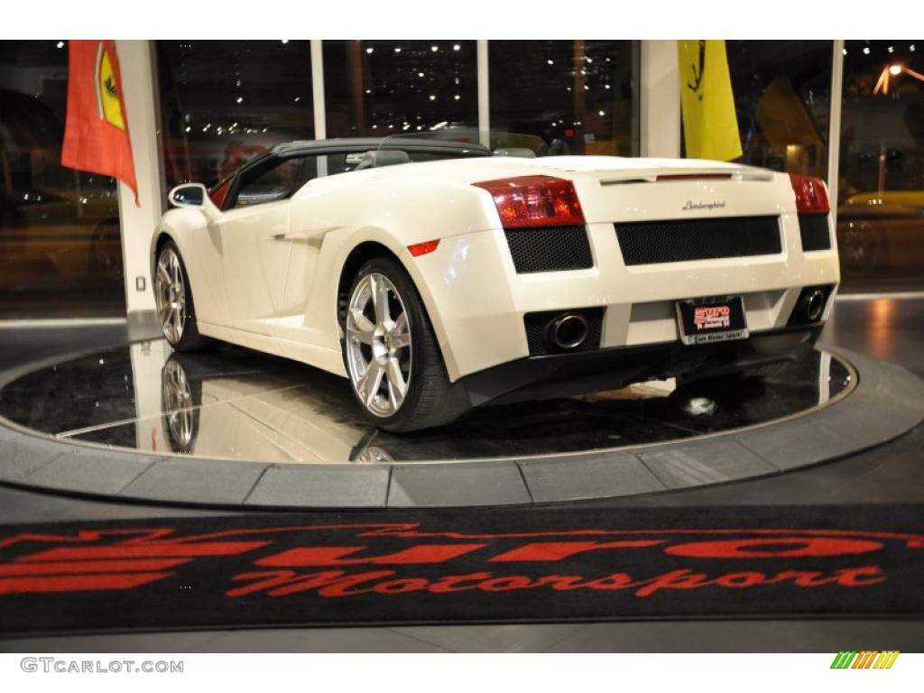 2007 Gallardo Spyder - Balloon White / Nero Perseus photo #11