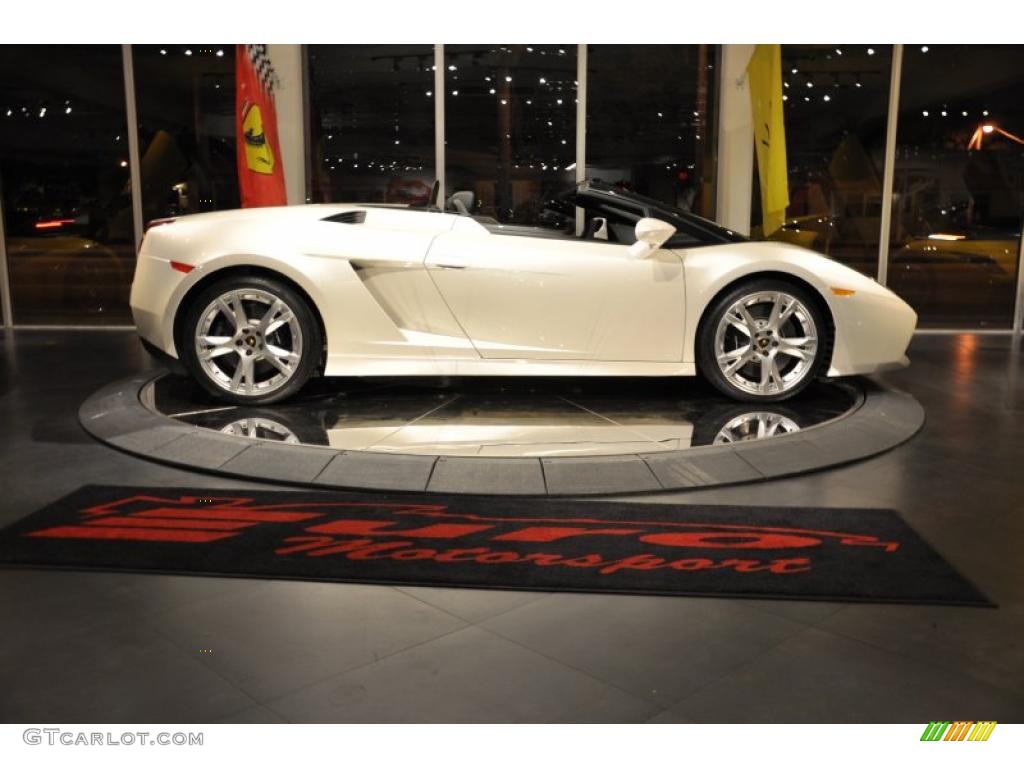 2007 Gallardo Spyder - Balloon White / Nero Perseus photo #14