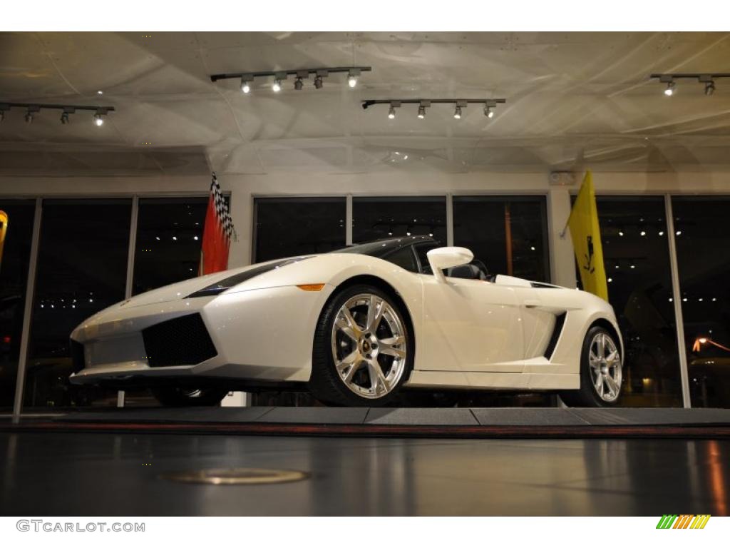 2007 Gallardo Spyder - Balloon White / Nero Perseus photo #16
