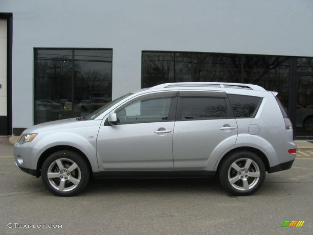 2007 Outlander XLS 4WD - Cool Silver Metallic / Black photo #3