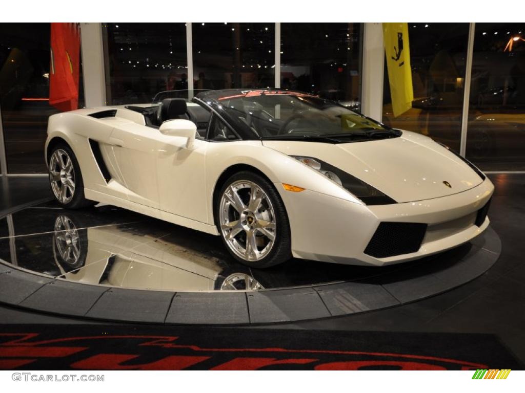2007 Gallardo Spyder - Balloon White / Nero Perseus photo #18